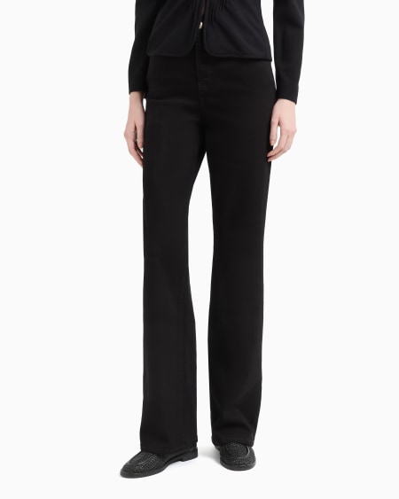 Armani Vaqueros J4F De Cintura Alta Y Pernera Recta De Denim Cómodo