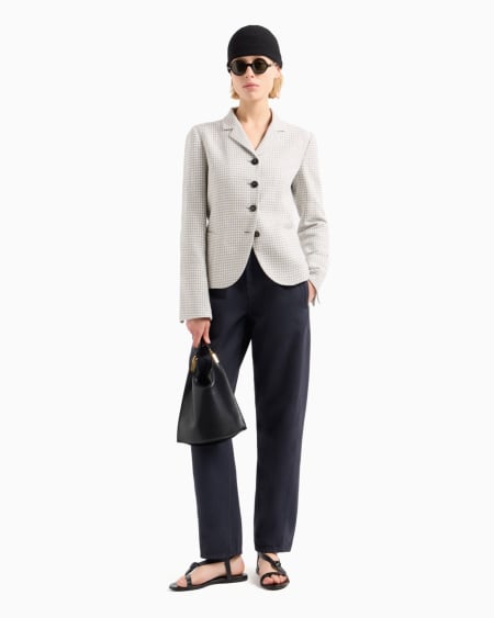 Armani Vaqueros J4H De Pernera Ovalada En Dril Teñido En Prenda Icon