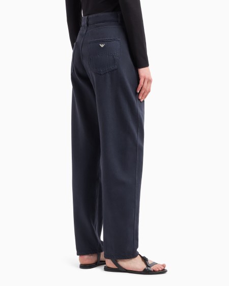 Armani Vaqueros J4H De Pernera Ovalada En Dril Teñido En Prenda Icon