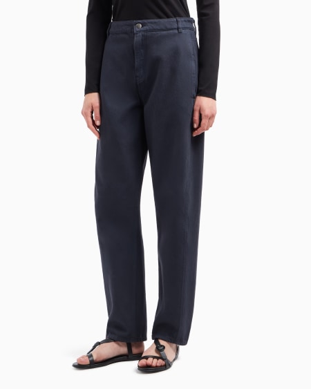 Armani Vaqueros J4H De Pernera Ovalada En Dril Teñido En Prenda Icon