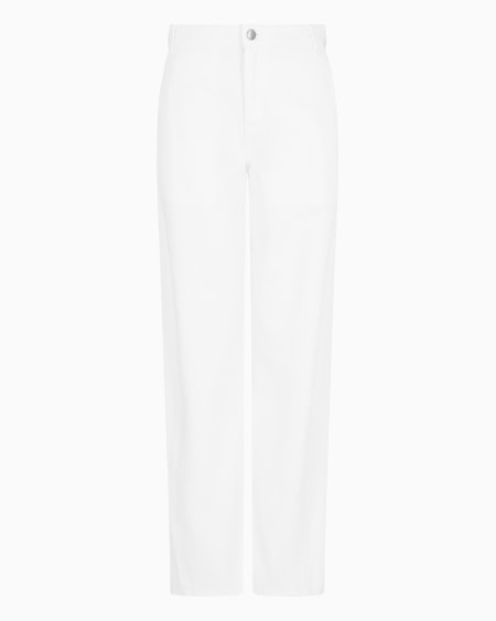 Armani Vaqueros J4H de pernera ovalada en dril teñido en prenda Icon