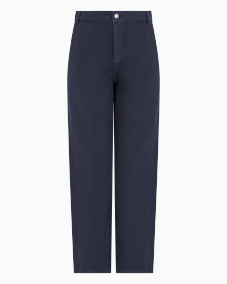 Armani Vaqueros J4H de pernera ovalada en dril teñido en prenda Icon