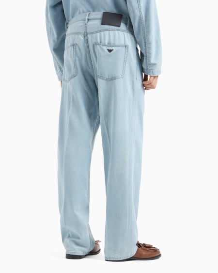 Armani Vaqueros J74 De Corte Holgado En Denim Con Mezcla De Lyocell De Tacto Suave