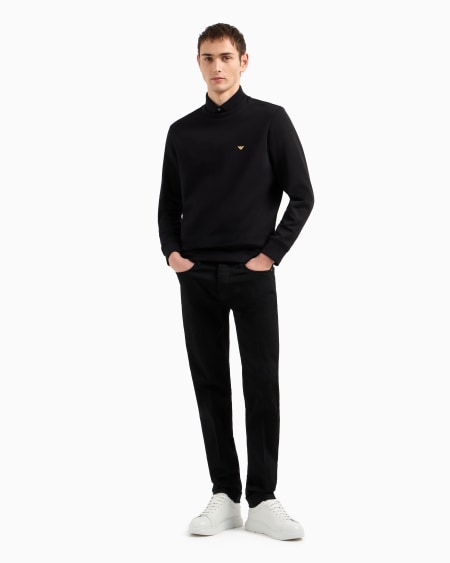 Armani Vaqueros J75 Slim Fit De Denim Con Orillo Y Bordado