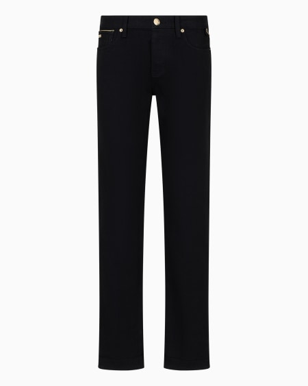 Armani Vaqueros J75 slim fit de denim elástico con detalles dorados del