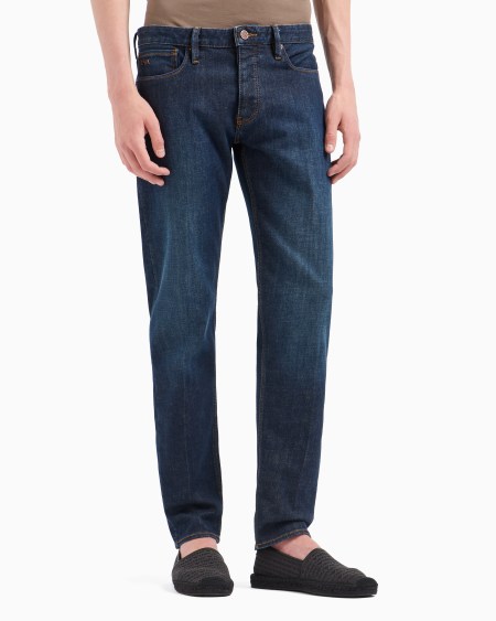 Armani Vaqueros J75 Slim Fit En Denim Cómodo Con Lavado Aclarado