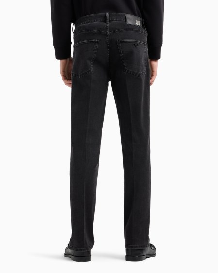 Armani Vaqueros J76 Rectos De Cómodo Denim Aclarado