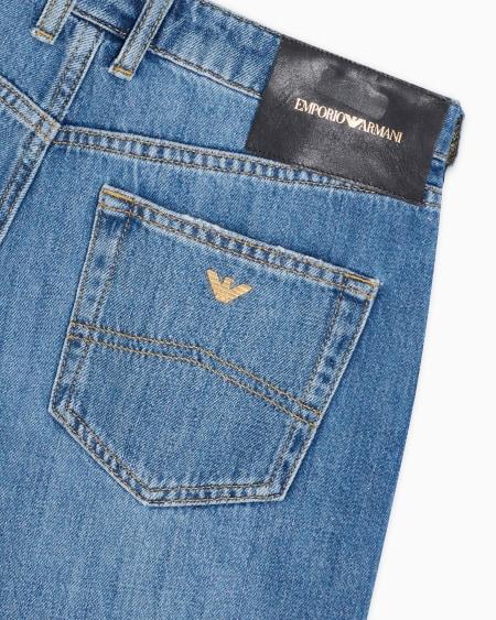 Armani Vaqueros J90 De Denim De Algodón Con Pernera Carrot