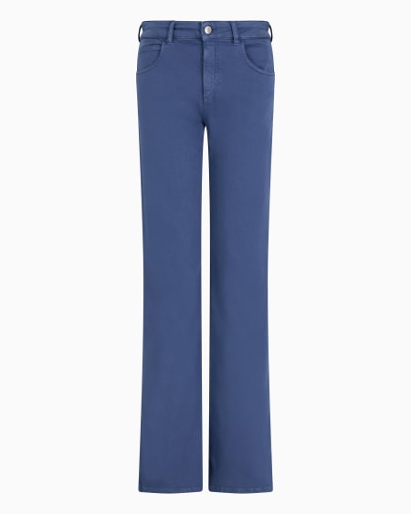 Armani Vaqueros J9D de cintura media con bajo acampanado en mezcla de viscosa teñida en prenda