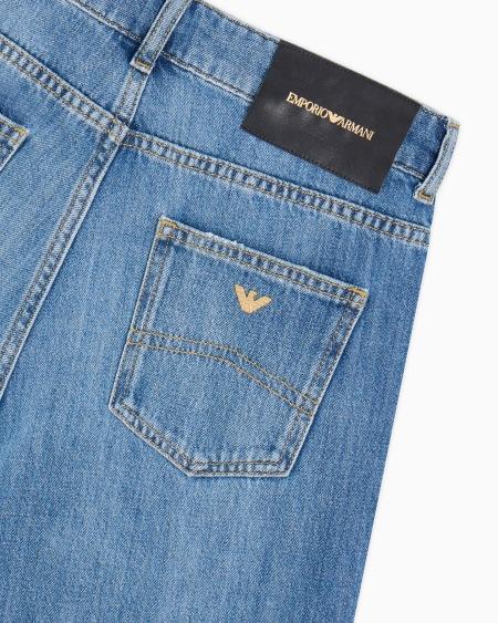 Armani Vaqueros J9D De Cintura Media Y Bajo Acampanado De Denim