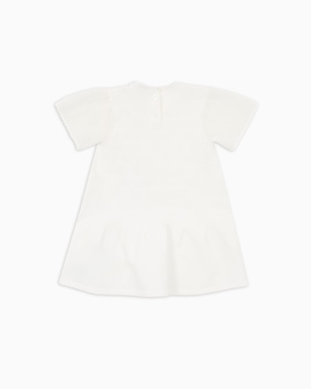 Armani Vestido Acampanado De Punto Jacquard Con Motivo Integral De águila