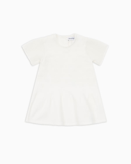 Armani Vestido acampanado de punto jacquard con motivo integral de águila