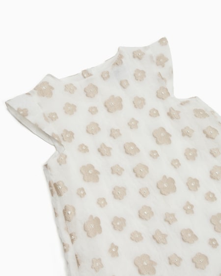 Armani Vestido Acampanado De Tejido Fil Coupé Con Motivo Floral