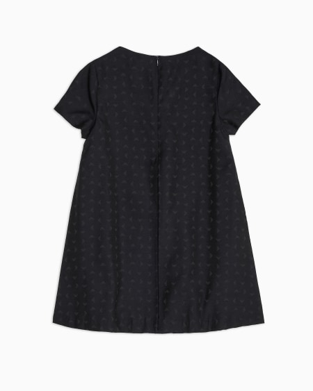 Armani Vestido Con Bordado Integral De Microáguilas