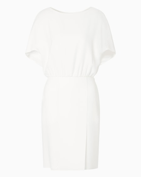 Armani Vestido con mangas murciélago de cady técnico