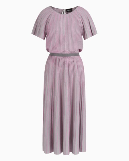 Armani Vestido de ottoman con elaboración en tejido jacquard