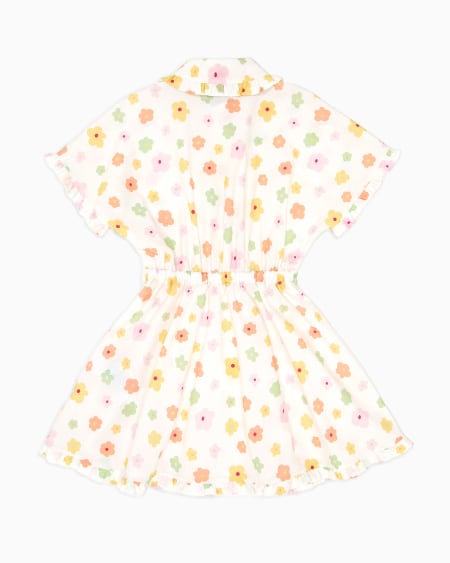 Armani Vestido De Popelina Con Estampado Integral Y Cintura Elástica