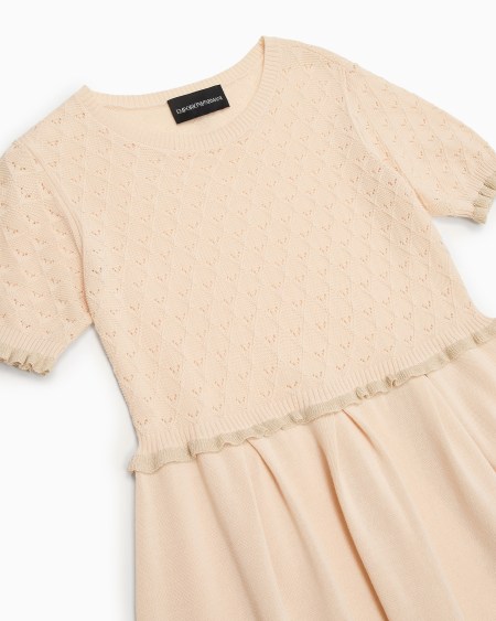 Armani Vestido De Punto Con Motivo Calado Special Occasion