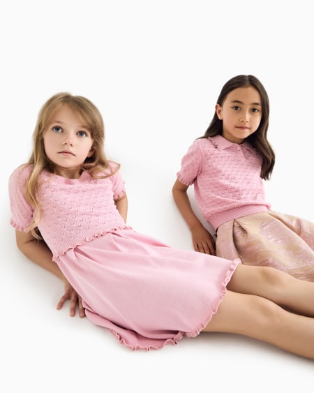 Armani Vestido De Punto Con Motivo Calado Special Occasion