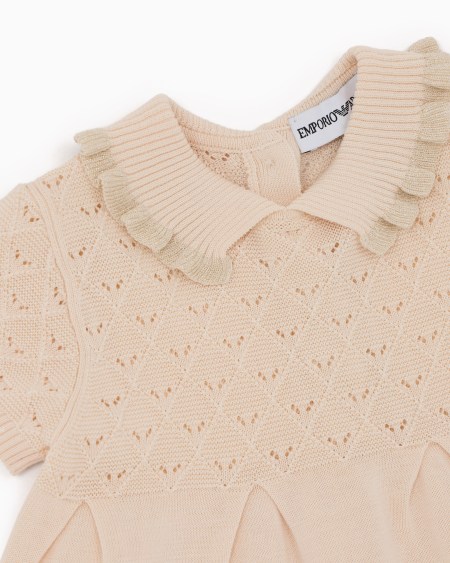 Armani Vestido De Punto Con Motivo Calado Special Occasion