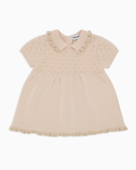 Armani Vestido de punto con motivo calado Special Occasion