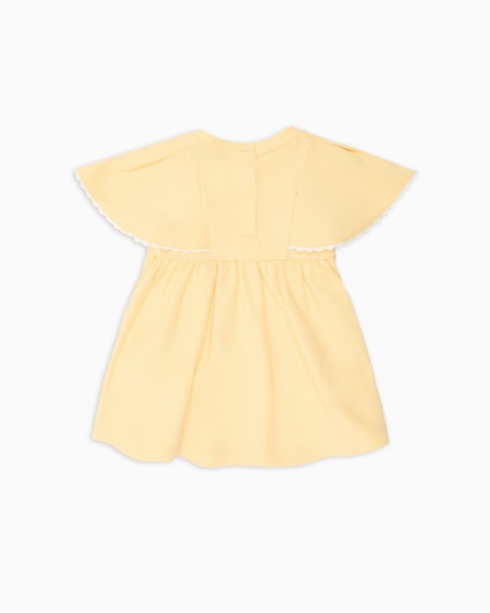 Armani Vestido De Punto Interlock Con Mangas De Aleta