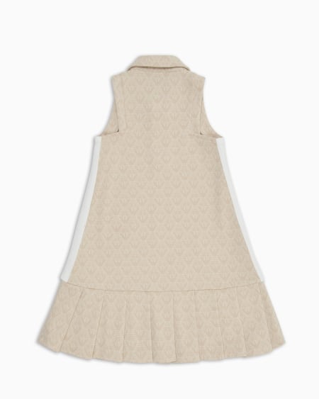 Armani Vestido De Punto Jacquard Con Motivo Integral De águila