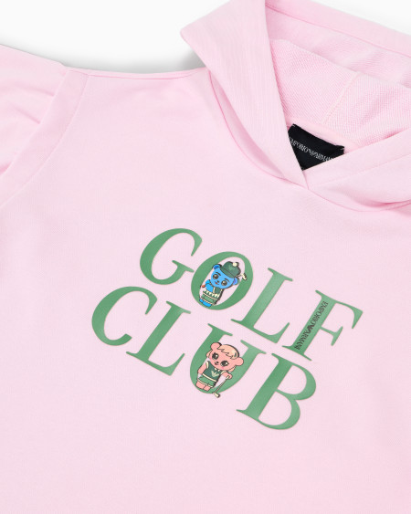 Armani Vestido De Punto Orgánico Con Estampado Manga Bear Crew ASV