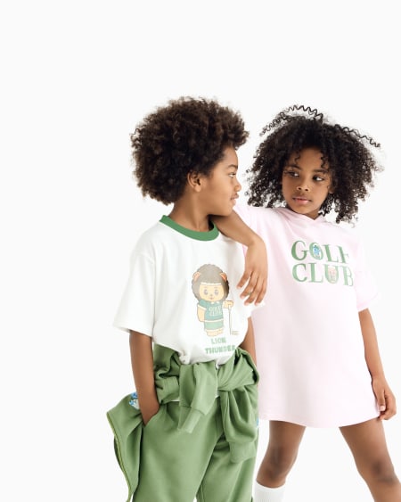 Armani Vestido De Punto Orgánico Con Estampado Manga Bear Crew ASV