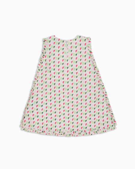 Armani Vestido Sin Mangas De Popelina Con Estampado Integral