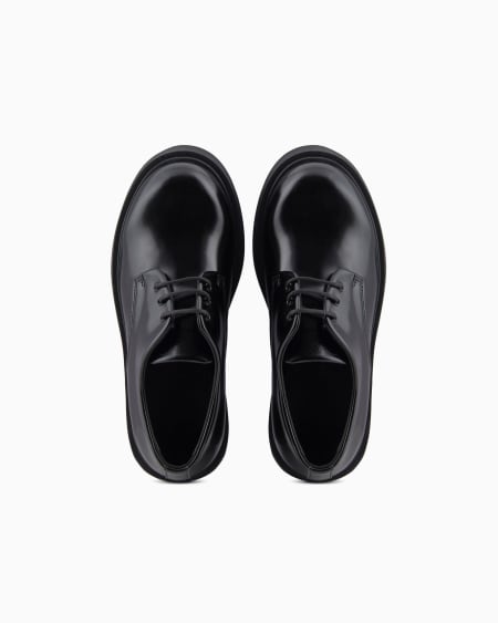 Armani Zapatos Con Cordones De Material Efecto Desgastado