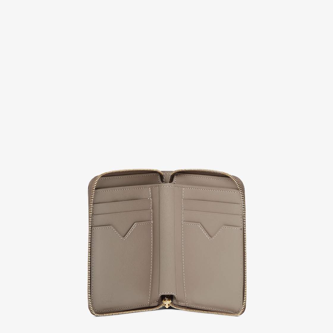 Fendi Cartera FF Diamonds Medium con cremallera perimetral