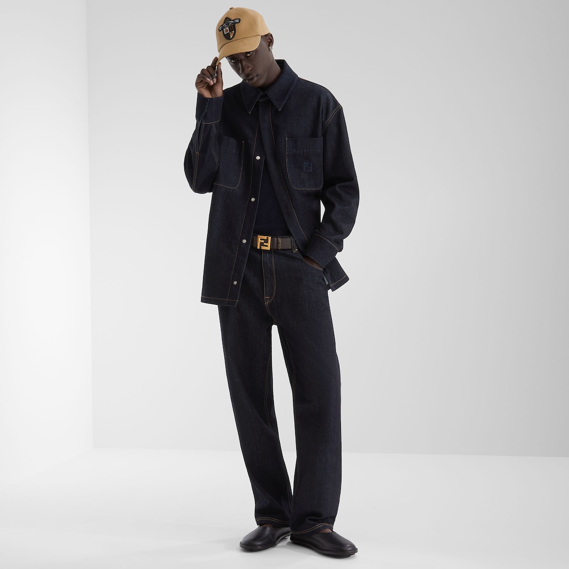 Fendi Cinturón FF Squared