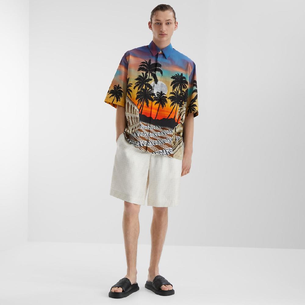 Fendi Sandalia Tipo Chancla Fendi Diagonal