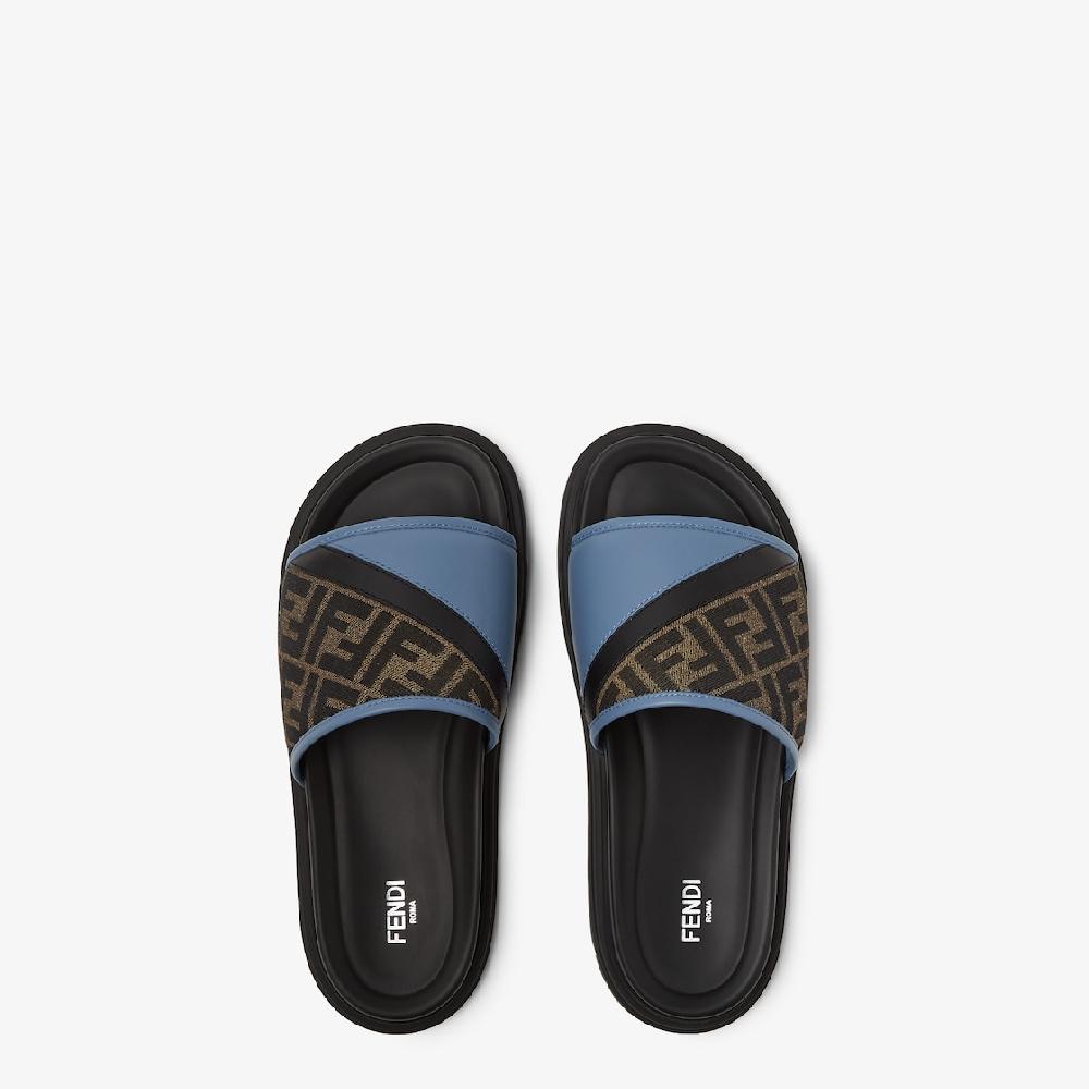 Fendi Sandalia Tipo Chancla Fendi Diagonal