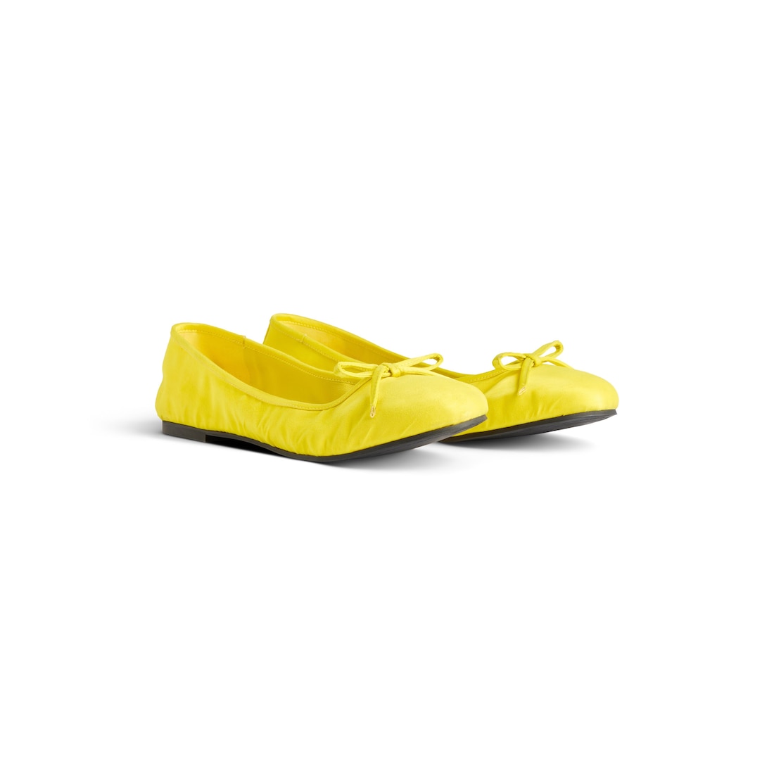 Balenciaga Bailarina Leopold Para Mujer En Amarillo