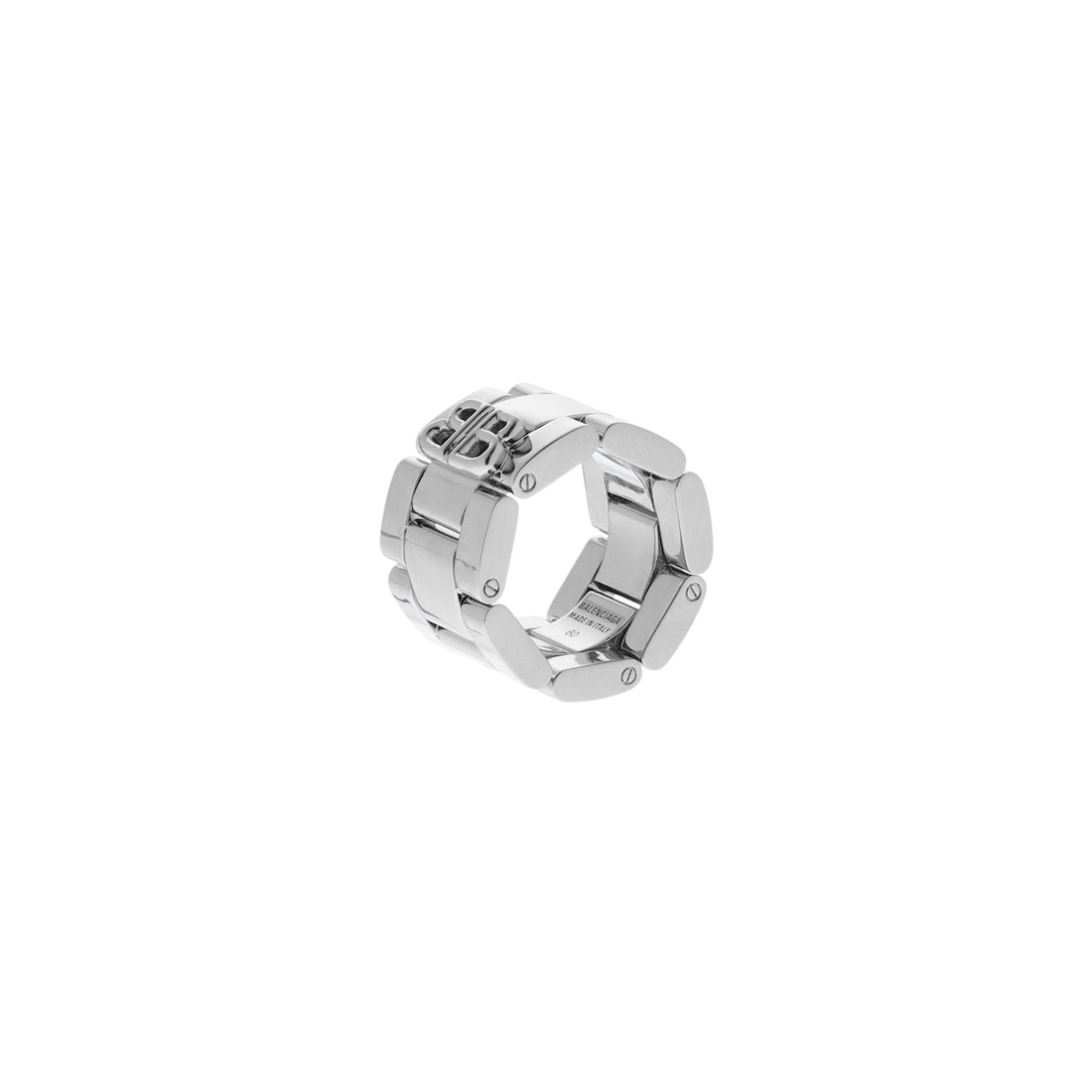Balenciaga Anillo 24/7 Para Mujer En Plateado