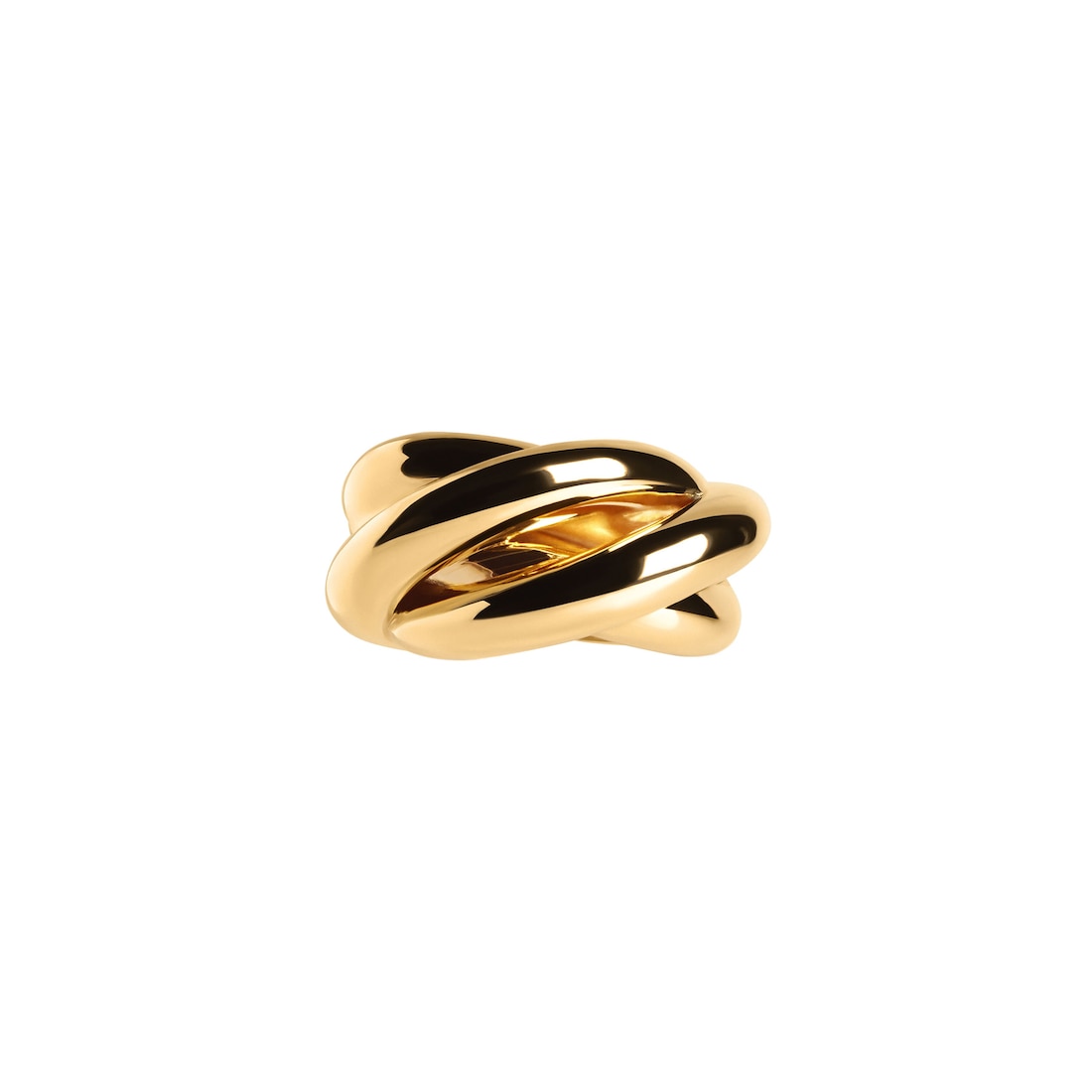 Balenciaga Anillo Saturne Para Mujer En Dorado