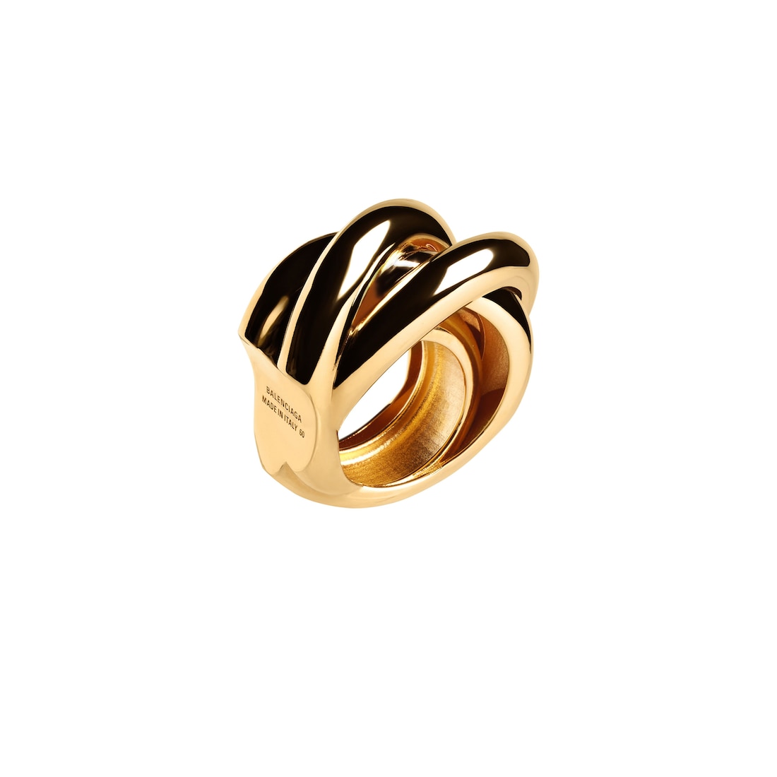 Balenciaga Anillo Saturne para Mujer en Dorado
