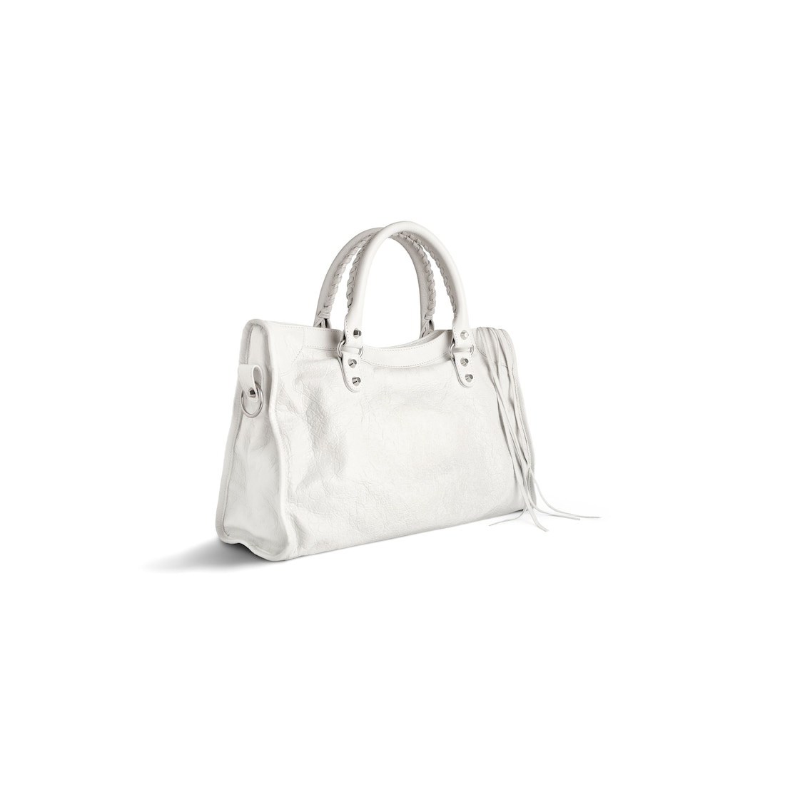 Balenciaga Bolso Le City Mediano En Blanco Óptico