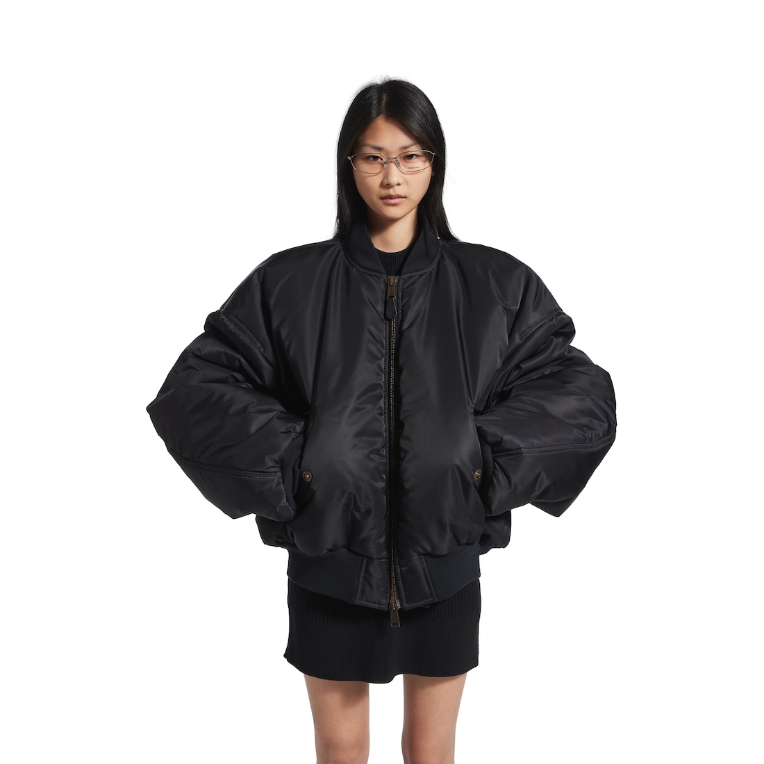 Balenciaga Bomber Para Hombre En Negro