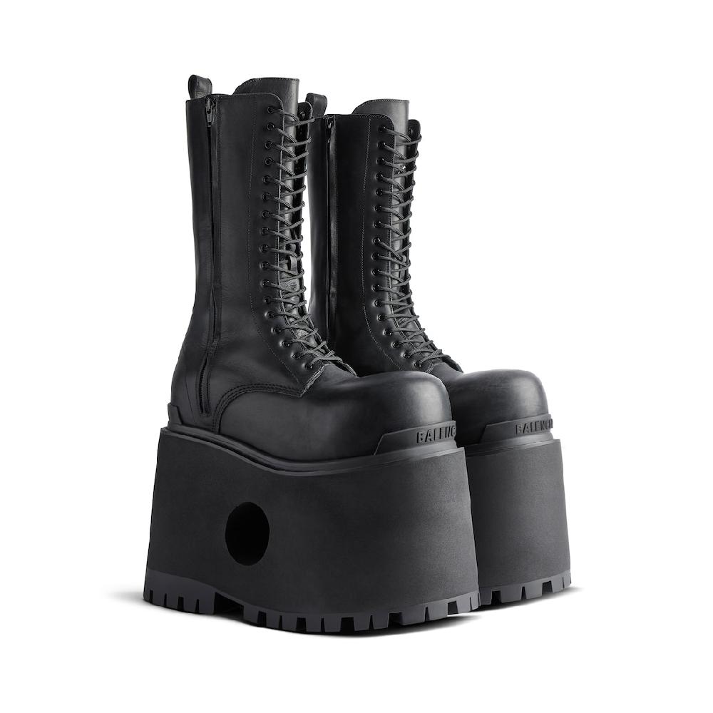Balenciaga Bota Giant High Para Hombre En Negro
