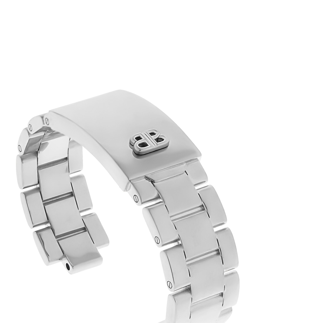 Balenciaga Brazalete 24/7 Para Mujer En Plateado