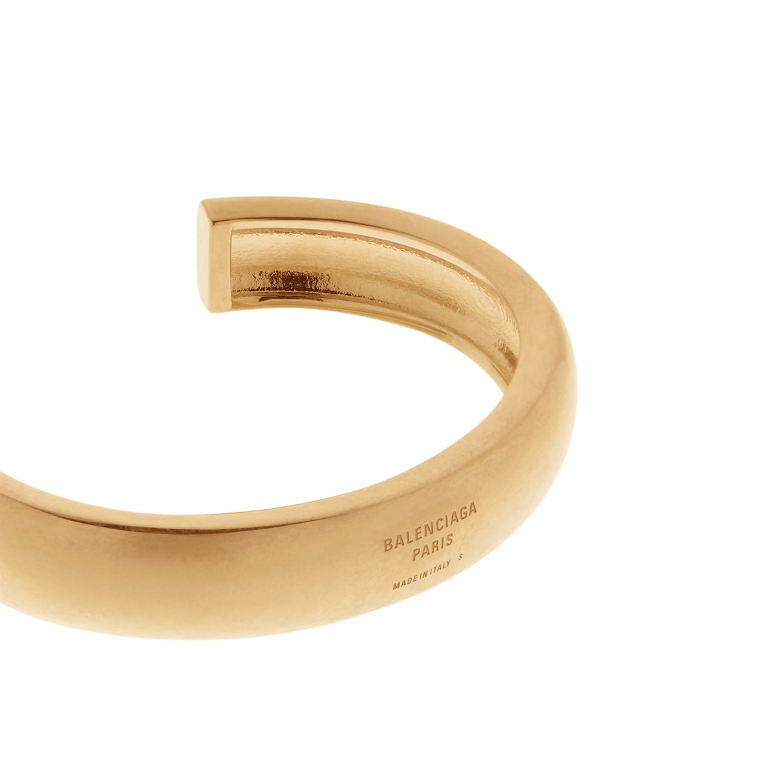 Balenciaga Brazalete Plated Para Mujer En Dorado