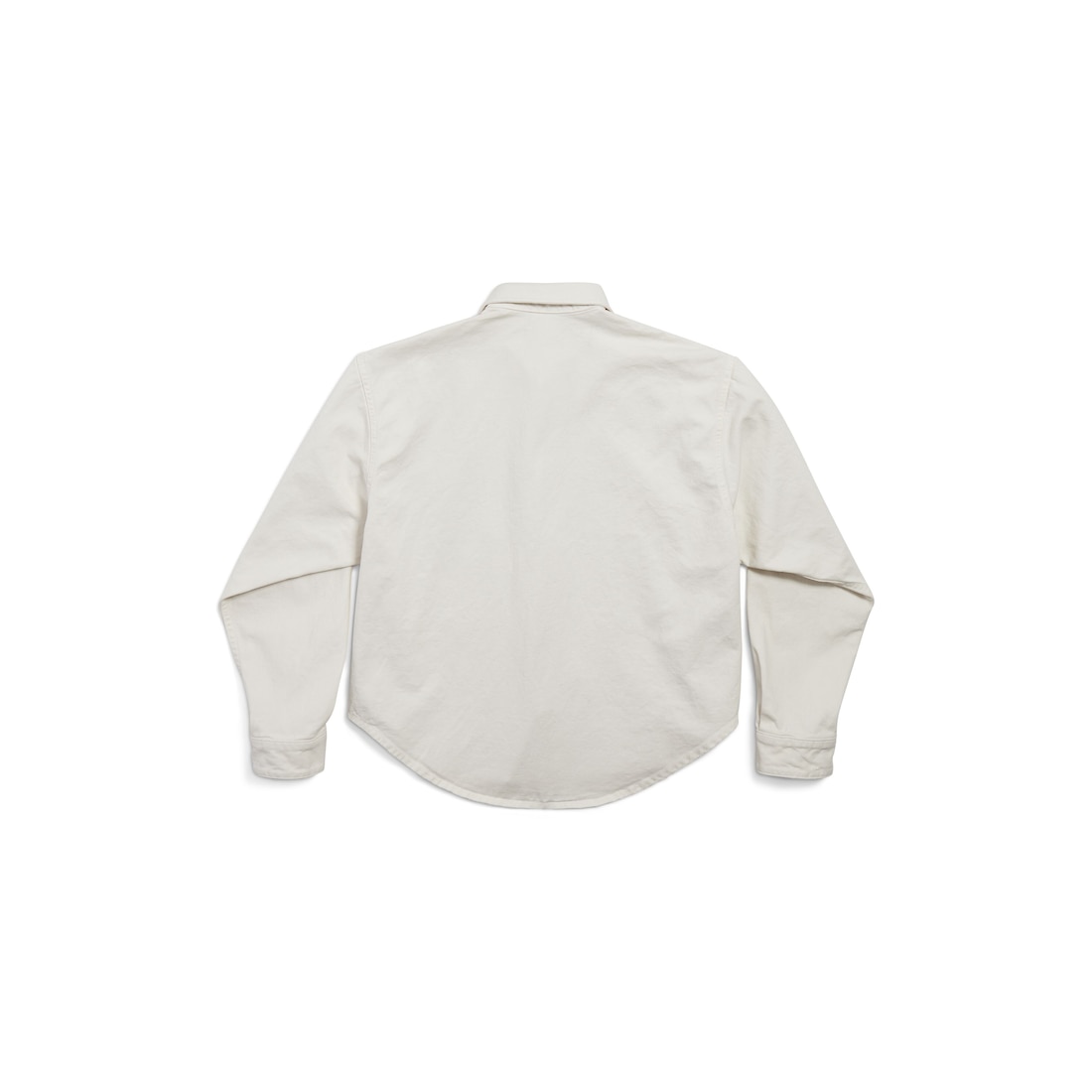 Balenciaga Camisa Large Fit Para Mujer En Blanco