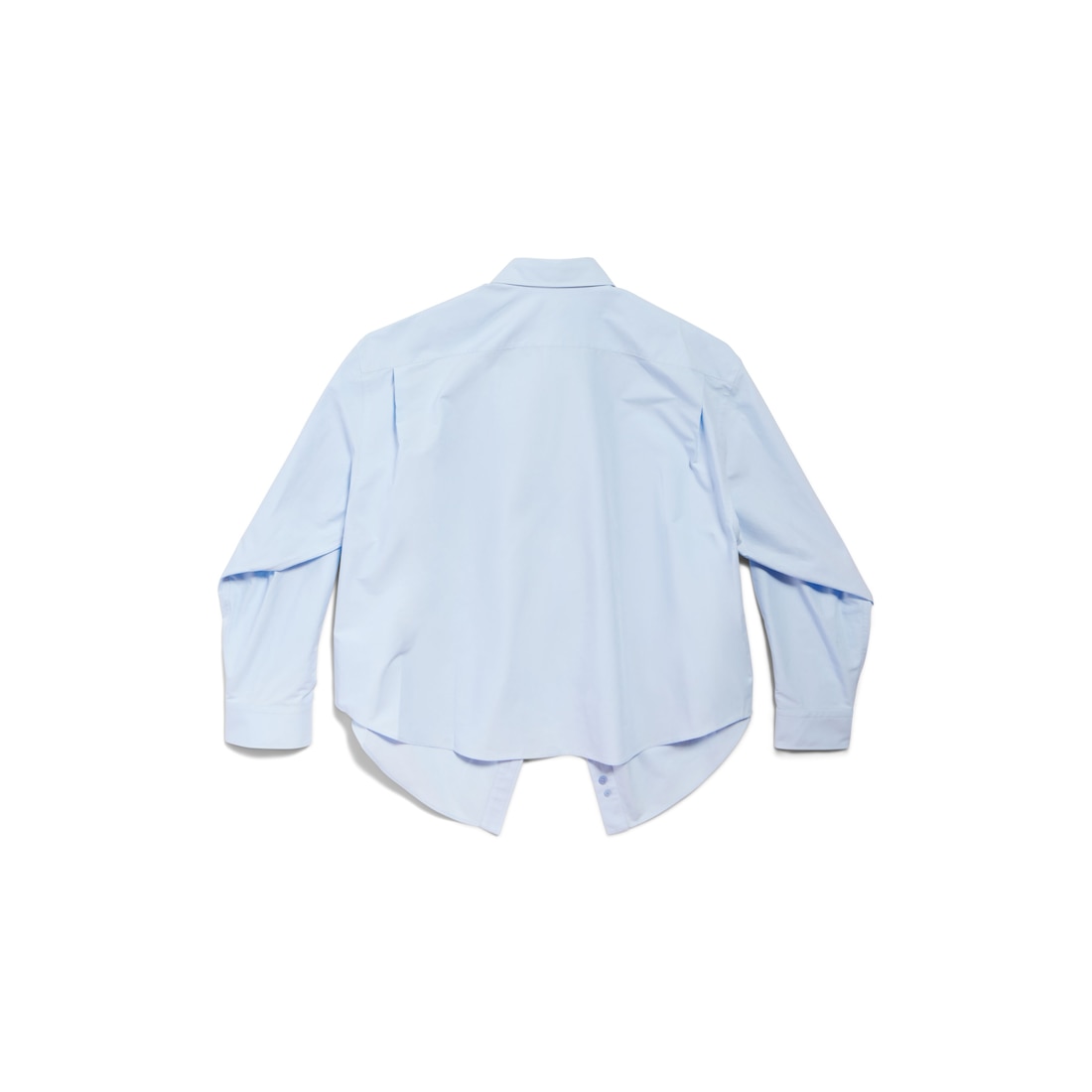 Balenciaga Camisa Swing Para Mujer En Azul Claro