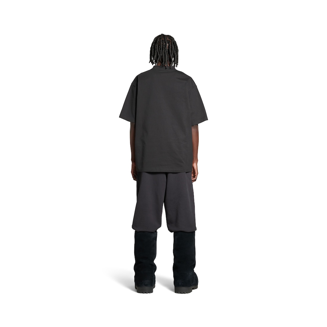 Balenciaga Camiseta Activewear Medium Fit En Negro