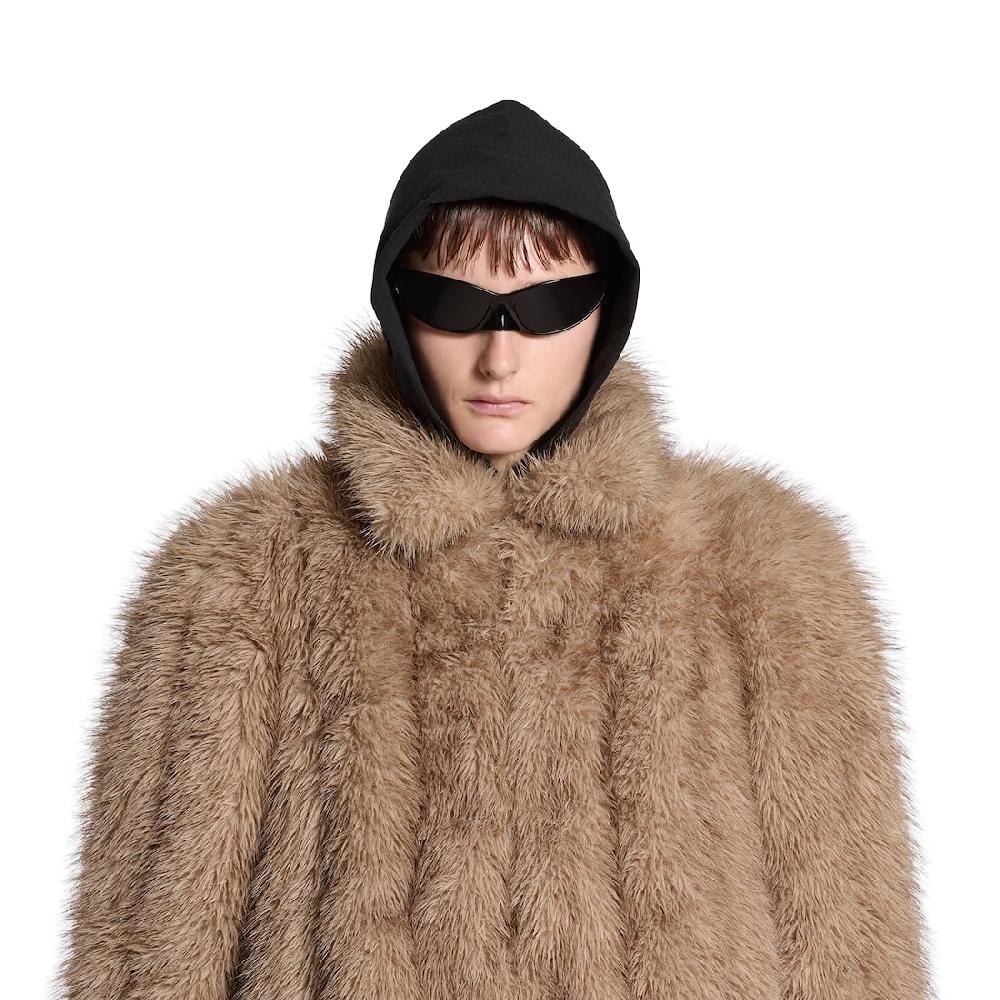 Balenciaga Chaqueta Ajustada Para Mujer En Marrón