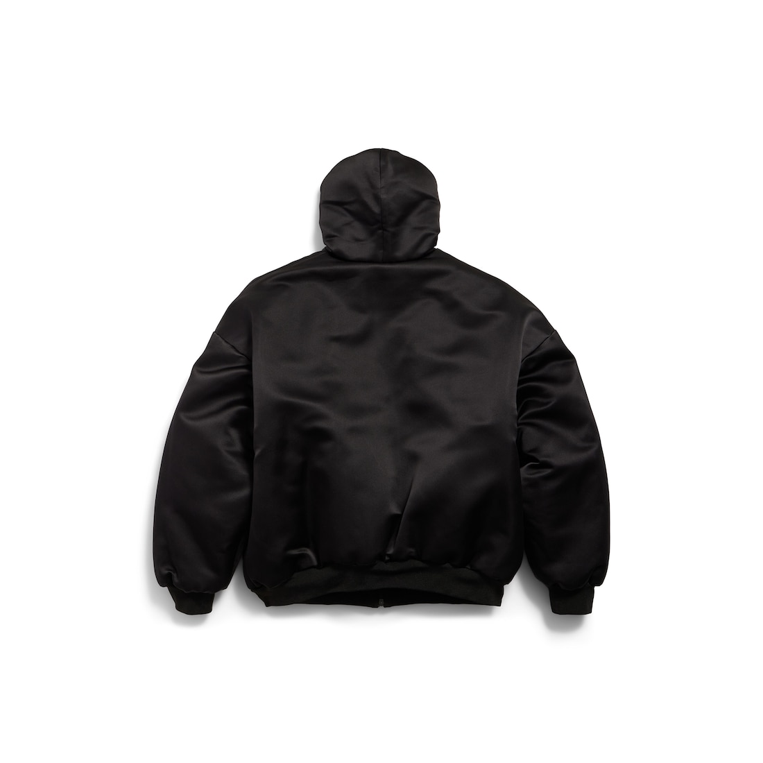 Balenciaga Chaqueta Hoodie Acolchada En Negro