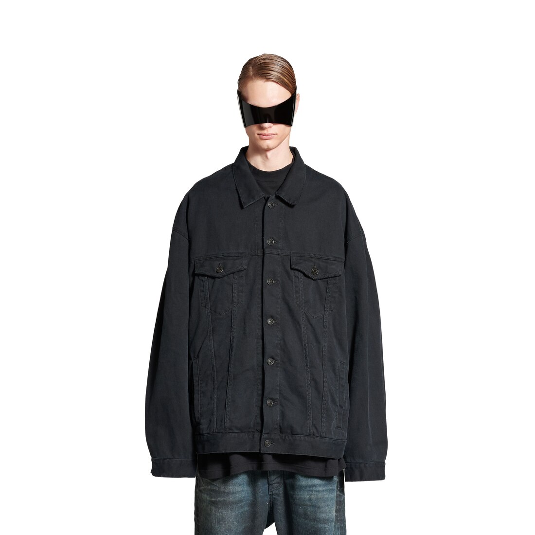 Balenciaga Chaqueta Oversize Para Hombre En Negro